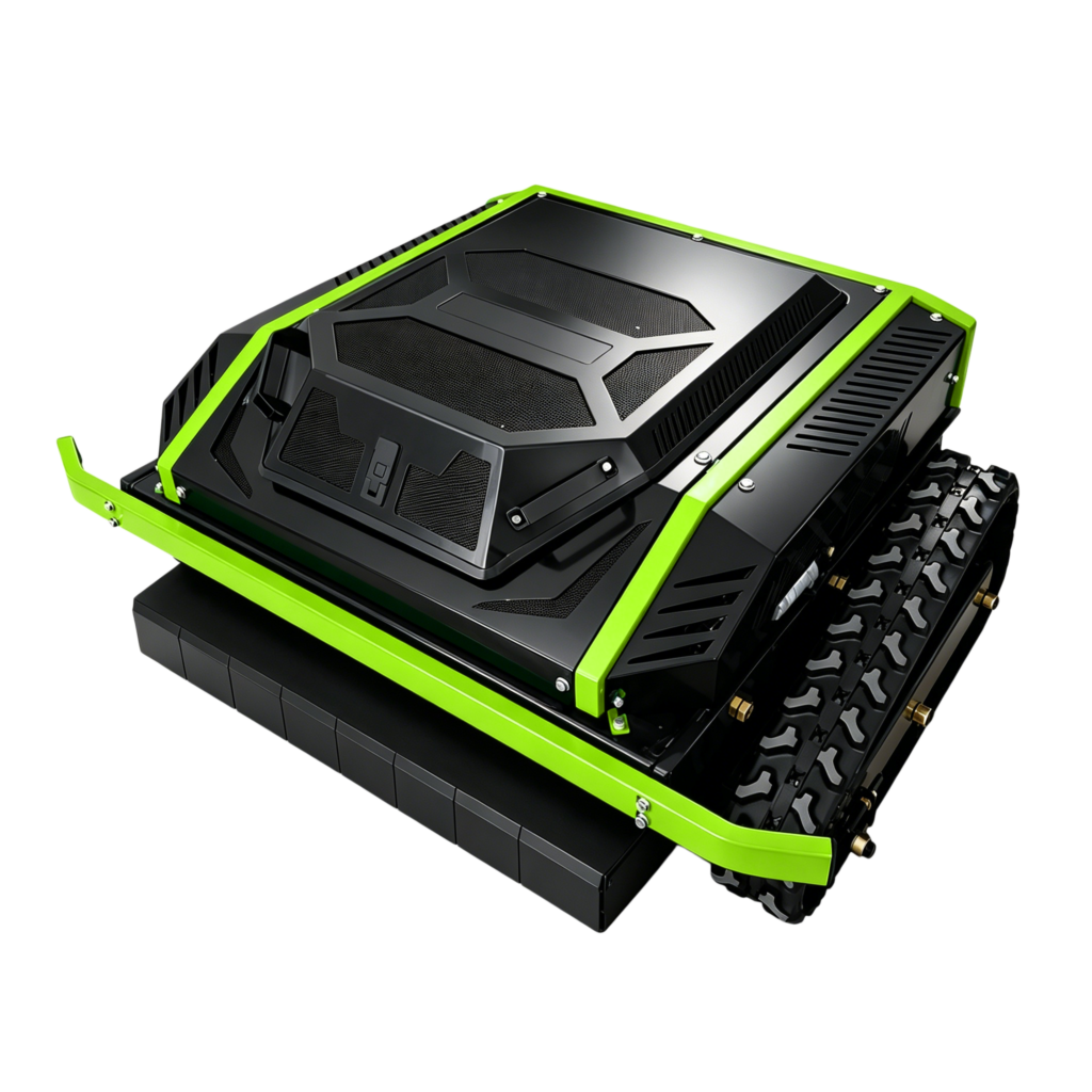 MAGNUS P-series remote control mower, front 45-degree view